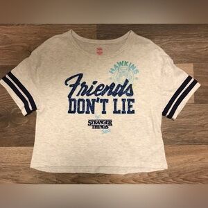 Girls justice stranger things boxy tee size S